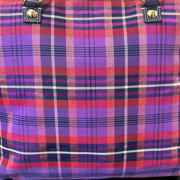 Coach Poppy NEW Tartan Tote Bag 16886 - Picture 12 of 15
